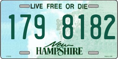 NH license plate 1798182