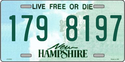 NH license plate 1798197