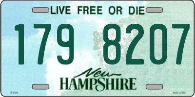 NH license plate 1798207