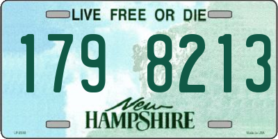 NH license plate 1798213