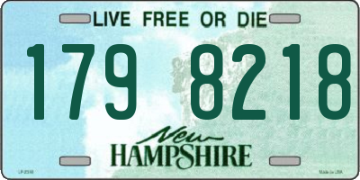 NH license plate 1798218