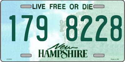 NH license plate 1798228