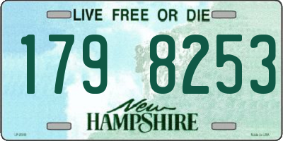 NH license plate 1798253