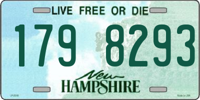 NH license plate 1798293