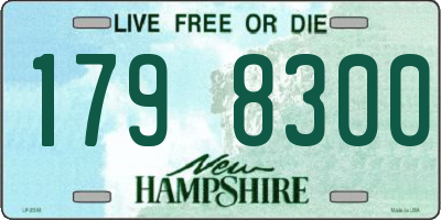 NH license plate 1798300
