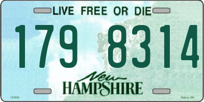 NH license plate 1798314