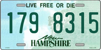 NH license plate 1798315