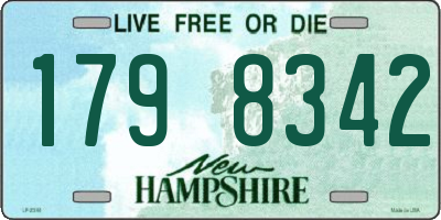 NH license plate 1798342