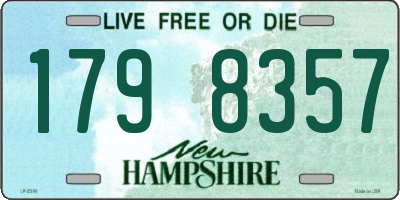 NH license plate 1798357