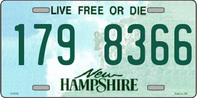 NH license plate 1798366
