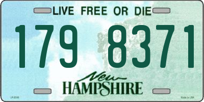 NH license plate 1798371
