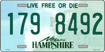 NH license plate 1798492