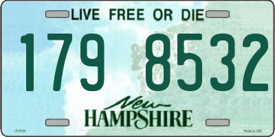 NH license plate 1798532