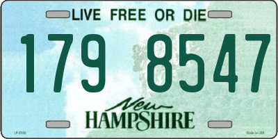 NH license plate 1798547