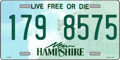 NH license plate 1798575