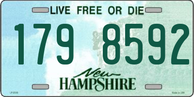 NH license plate 1798592