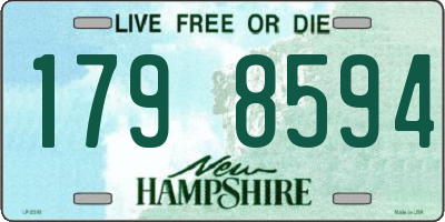NH license plate 1798594