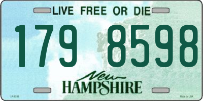 NH license plate 1798598