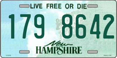 NH license plate 1798642