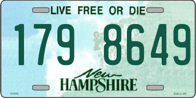 NH license plate 1798649