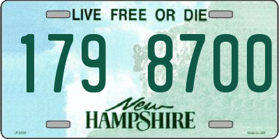 NH license plate 1798700