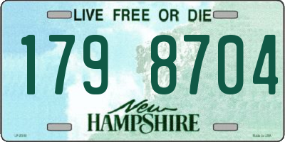 NH license plate 1798704