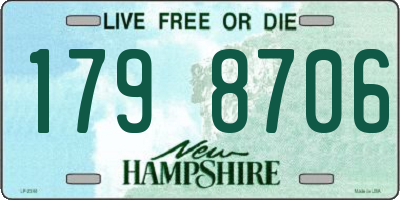 NH license plate 1798706