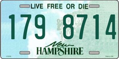 NH license plate 1798714