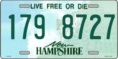 NH license plate 1798727