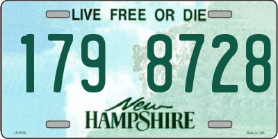 NH license plate 1798728
