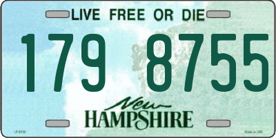 NH license plate 1798755