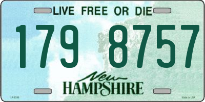 NH license plate 1798757