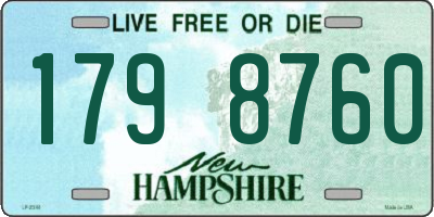 NH license plate 1798760