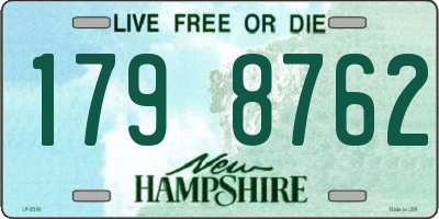NH license plate 1798762