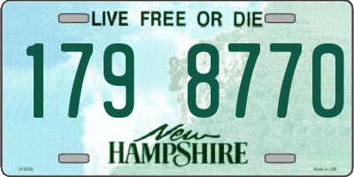 NH license plate 1798770