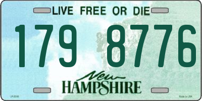 NH license plate 1798776