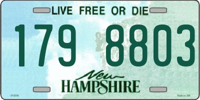 NH license plate 1798803