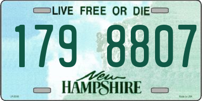 NH license plate 1798807