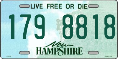 NH license plate 1798818