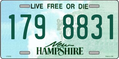 NH license plate 1798831