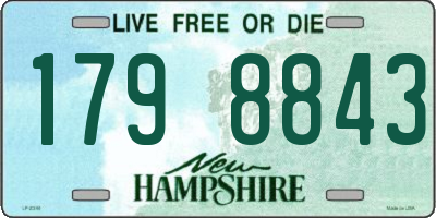 NH license plate 1798843