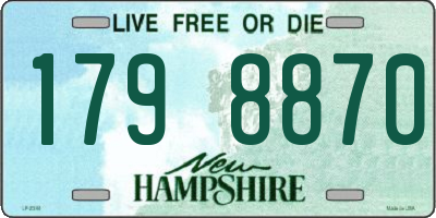NH license plate 1798870