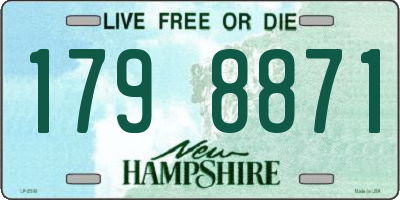 NH license plate 1798871