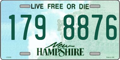 NH license plate 1798876
