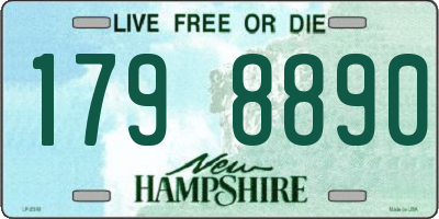 NH license plate 1798890