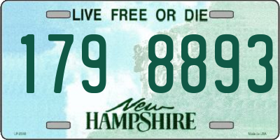 NH license plate 1798893