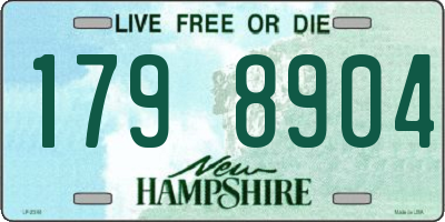 NH license plate 1798904
