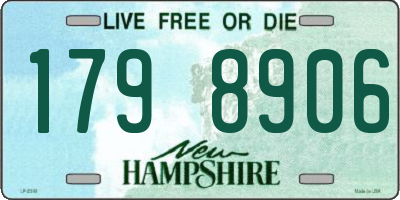 NH license plate 1798906