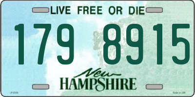 NH license plate 1798915