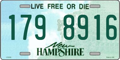 NH license plate 1798916